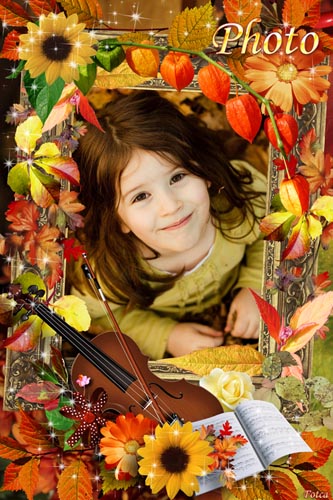Рамка для фото - Осенняя мелодия